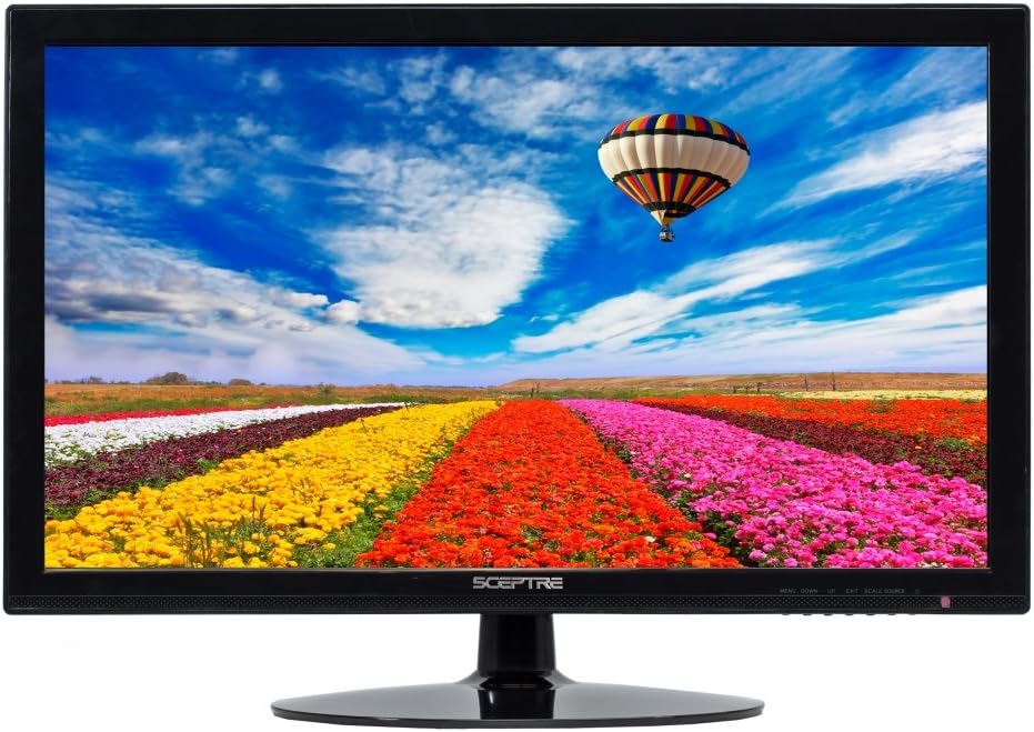 24 Inch 75Hz Slim LED Monitor with Build-in Speakers HDMI VGA Black H363790