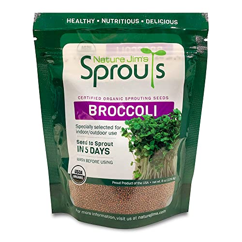 Certified Organic Broccoli Sprouting Seeds - 8oz N4969