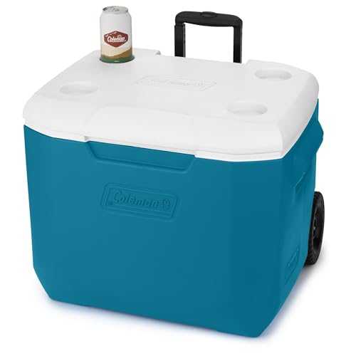 60qt Insulated Rolling Cooler with Wheels F6439