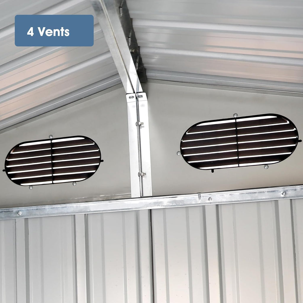 Heavy-Duty Metal Garage Shed 20'x10' U894