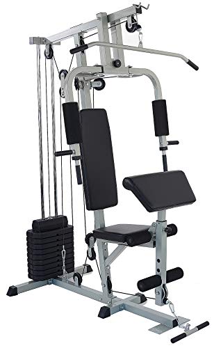 Home Gym System Workout Station with 380LB of Resistance, 125LB - 145LB Weight Stack E61992