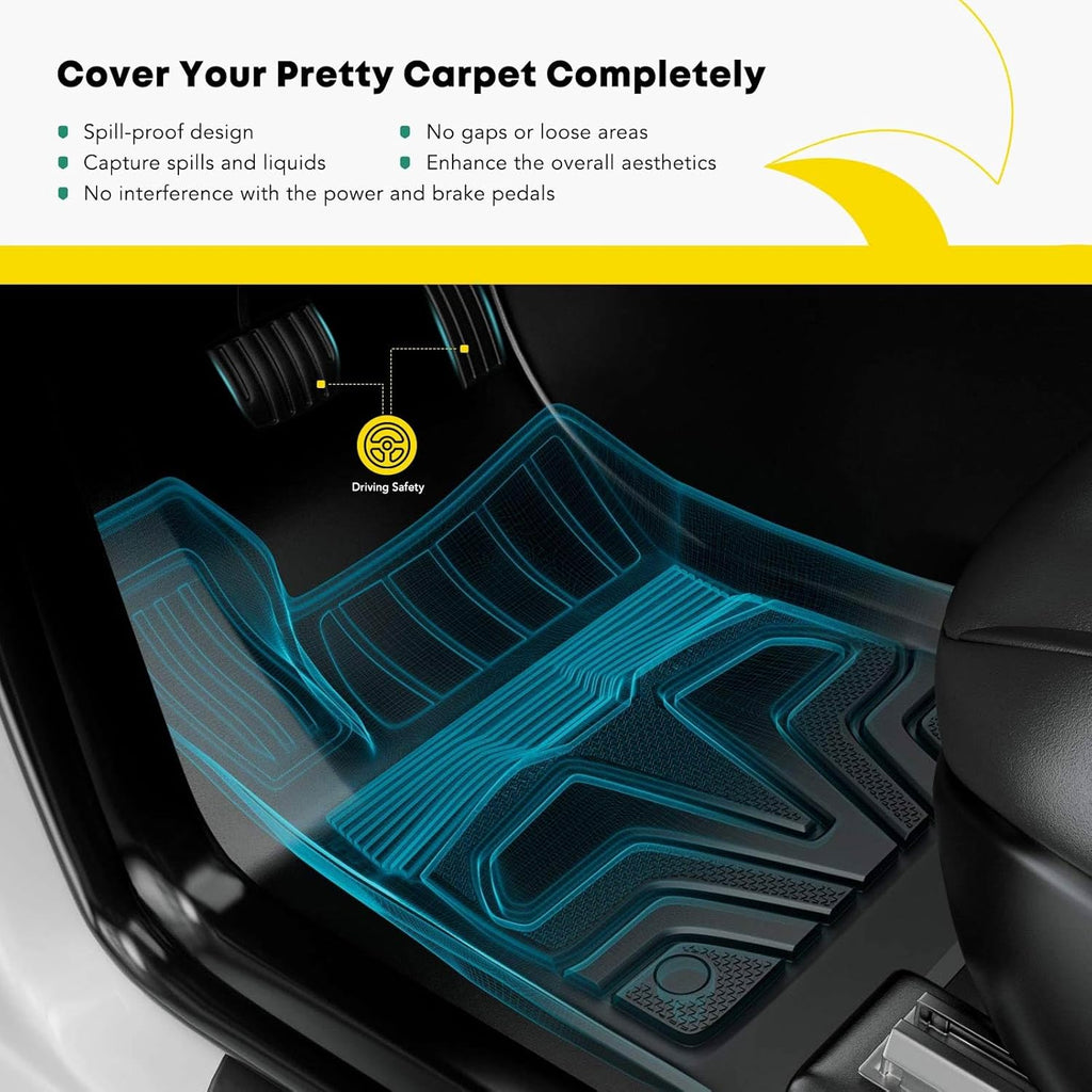 All Weather TPE Car Mats, Set of 3 Y327584