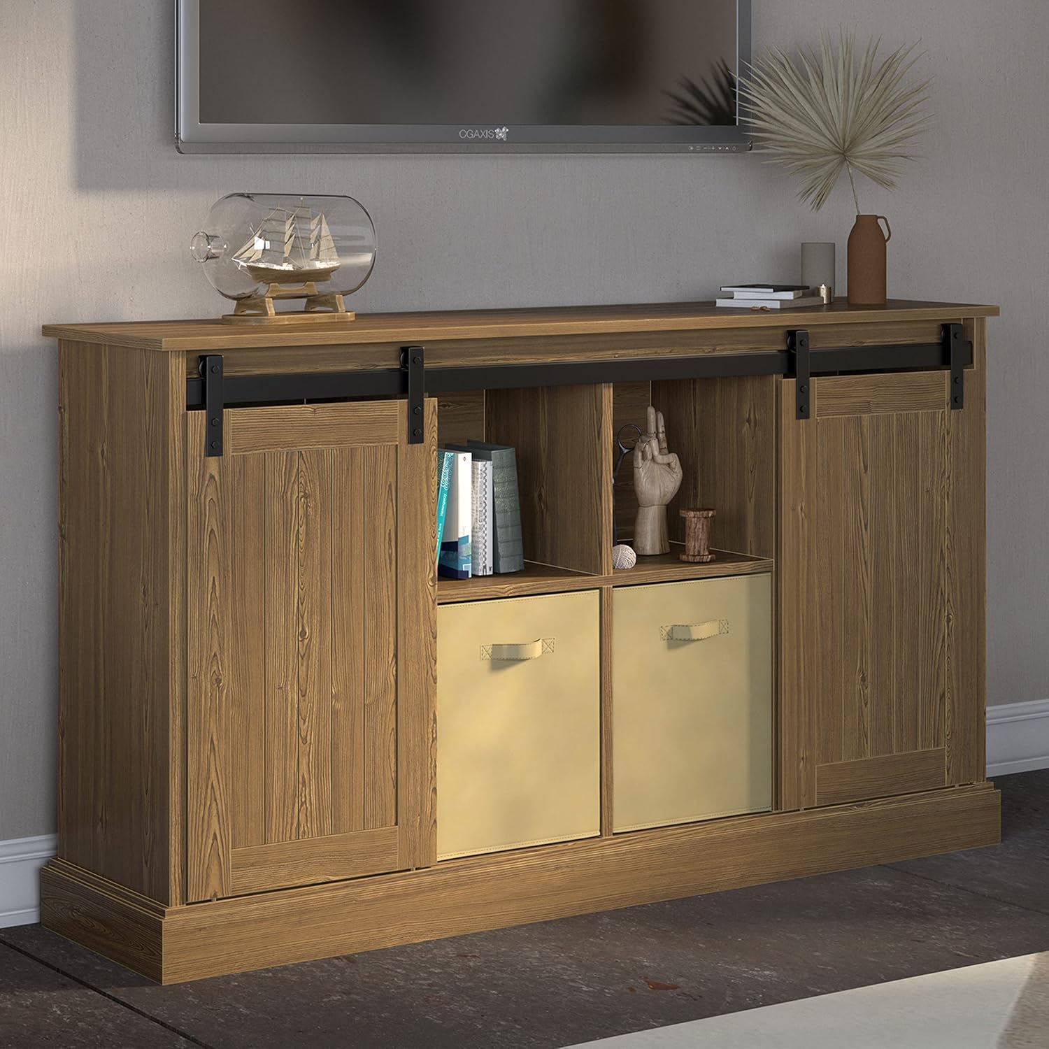 Classic Walnut Finish TV Stand B373