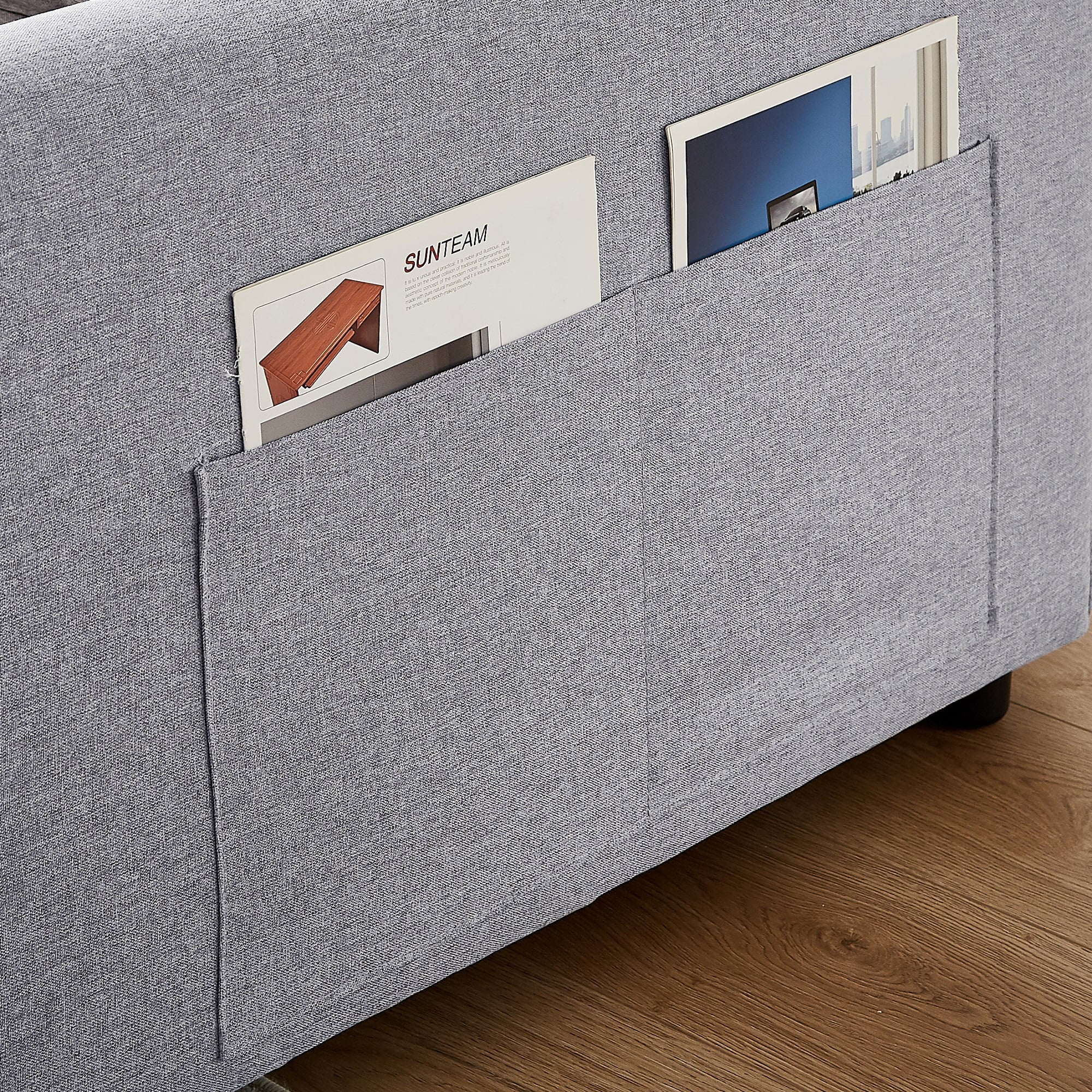 Gray 54" Sleeper Sofa Bed U15964