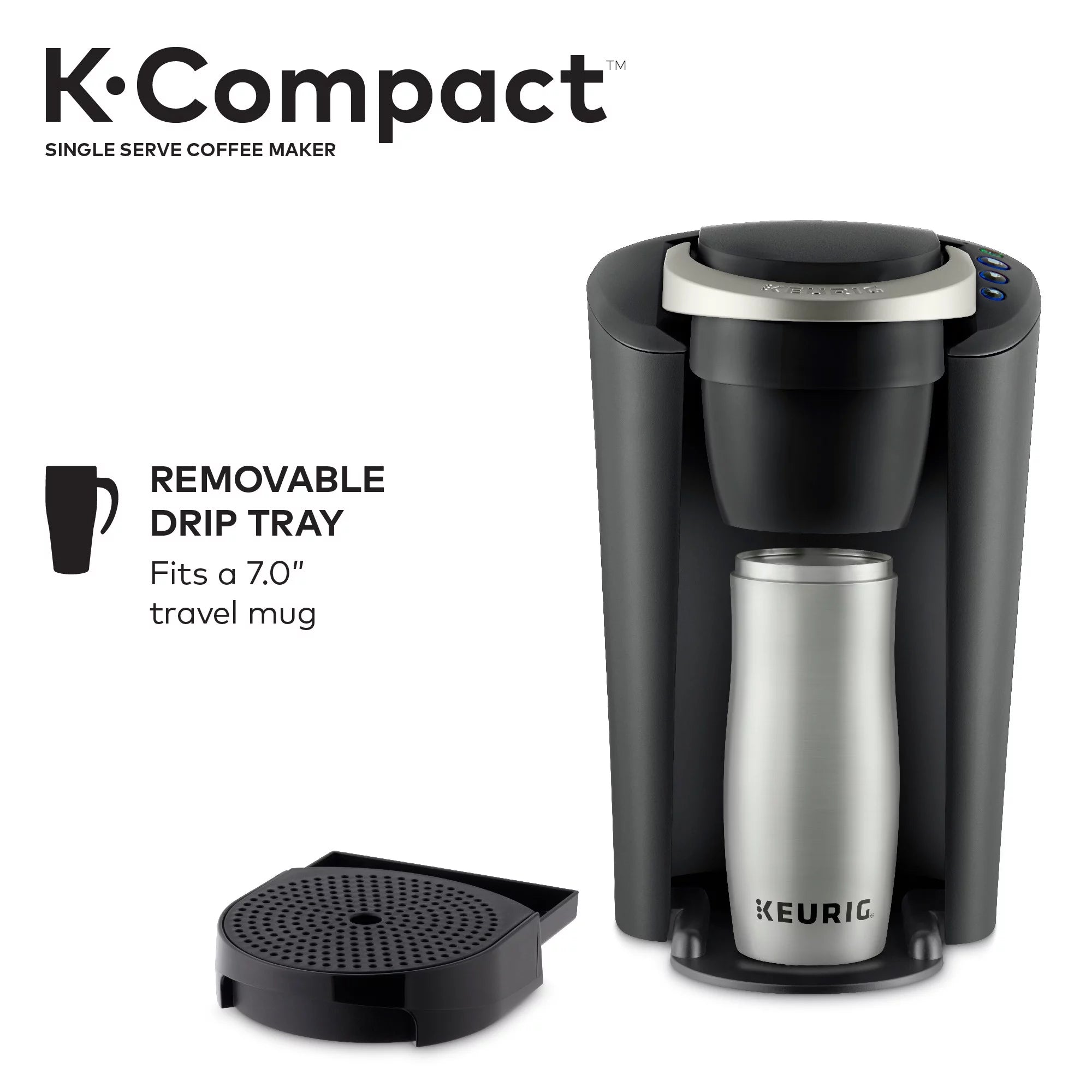 Black Single-Serve K-Cup Pod Coffee Maker F5671