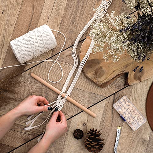 115 Pcs Macrame Kit with 220yd Cotton Yarn V7391