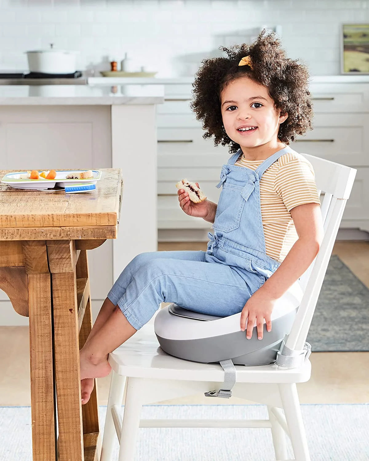 Grey White Booster Seat N27926