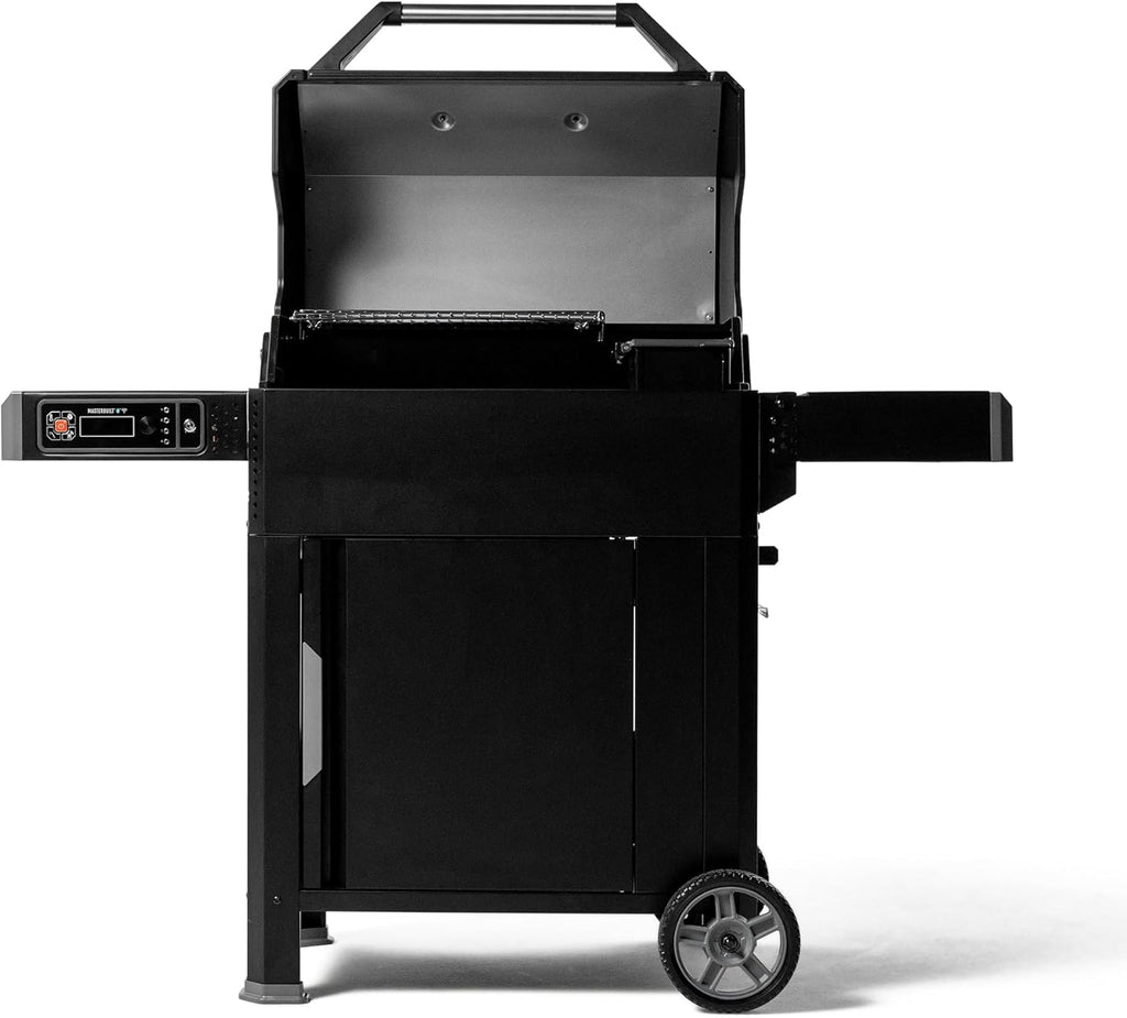 Black Digital Charcoal Grill and Smoker Combo D31526