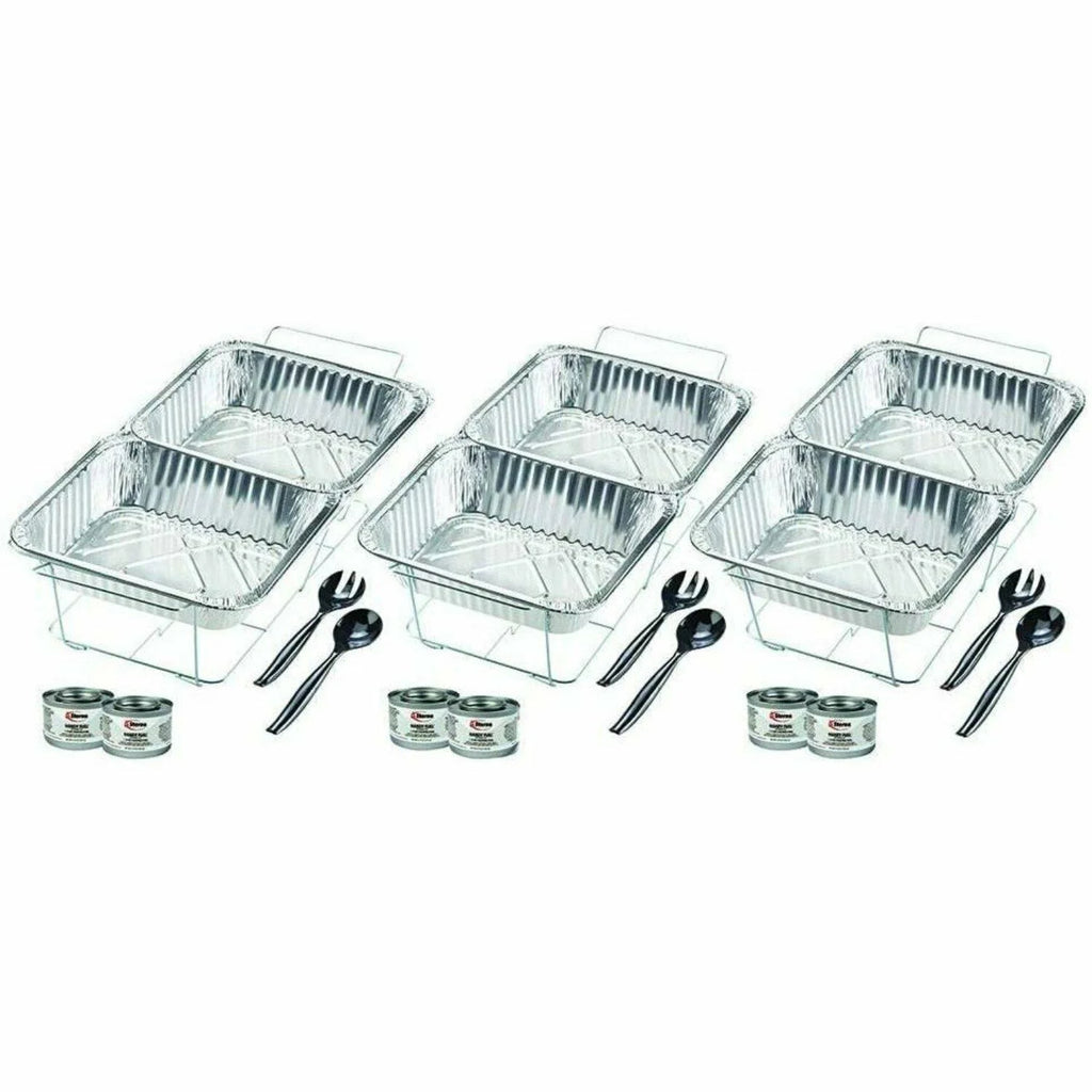 24 PC Disposable Aluminum Chafing Dish Set Z535
