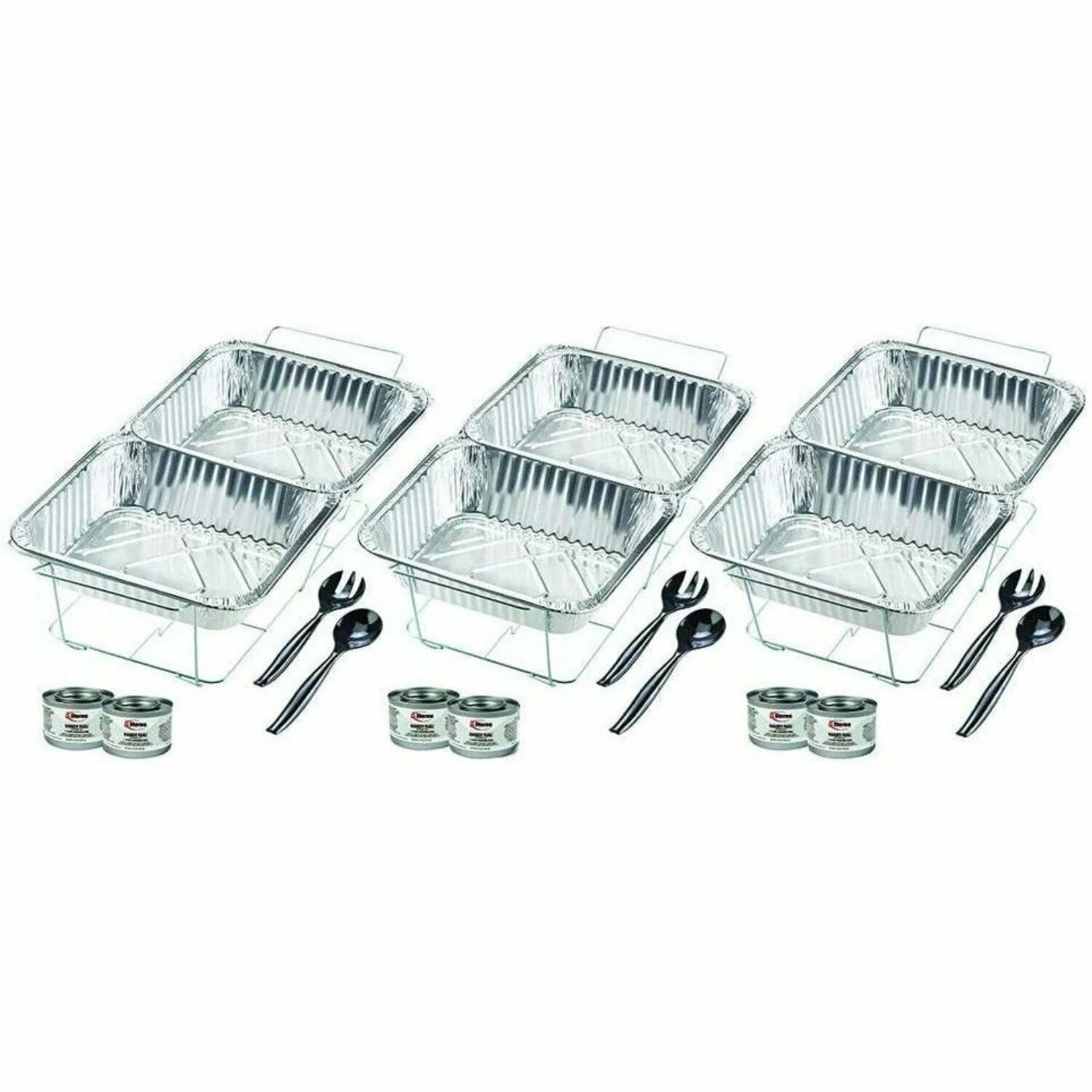 24 PC Disposable Aluminum Chafing Dish Set Z535