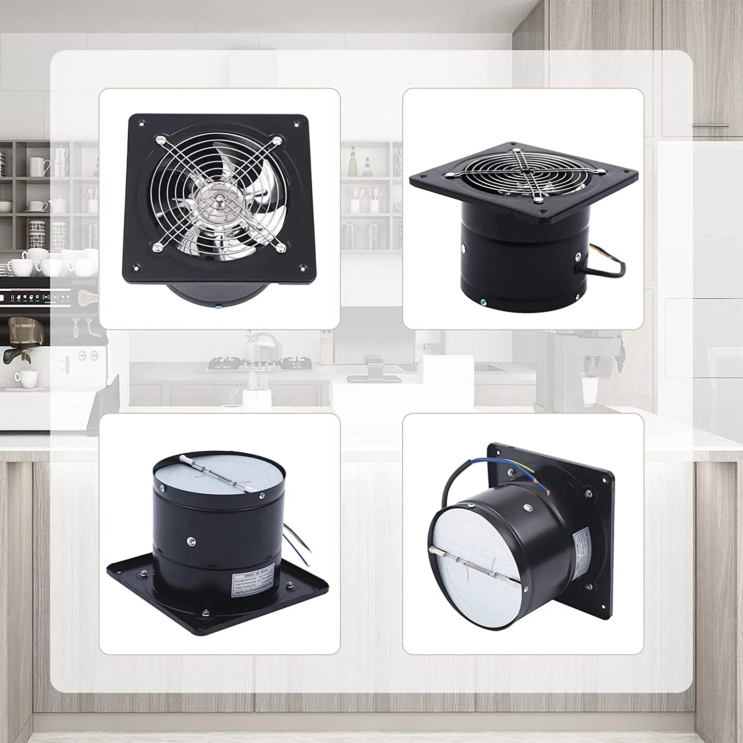 Metal Axial Exhaust Fan 2800r/min F1036