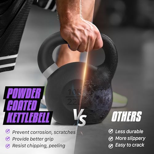 Powder Coated Cast Iron Kettlebell Weight Set G588139