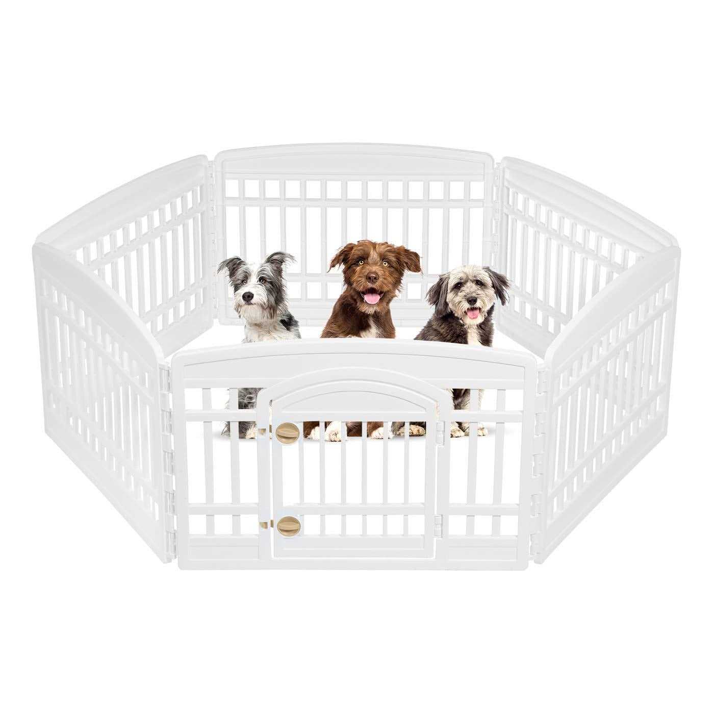 6 Panel Exercise Pet Playpen with Door D15421