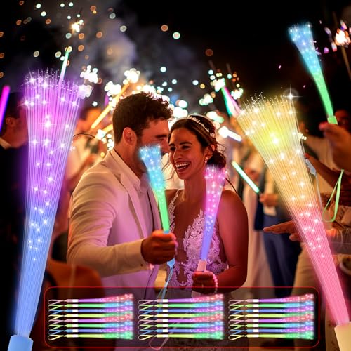 24 PCS Glow Fiber Optic Wands J871201