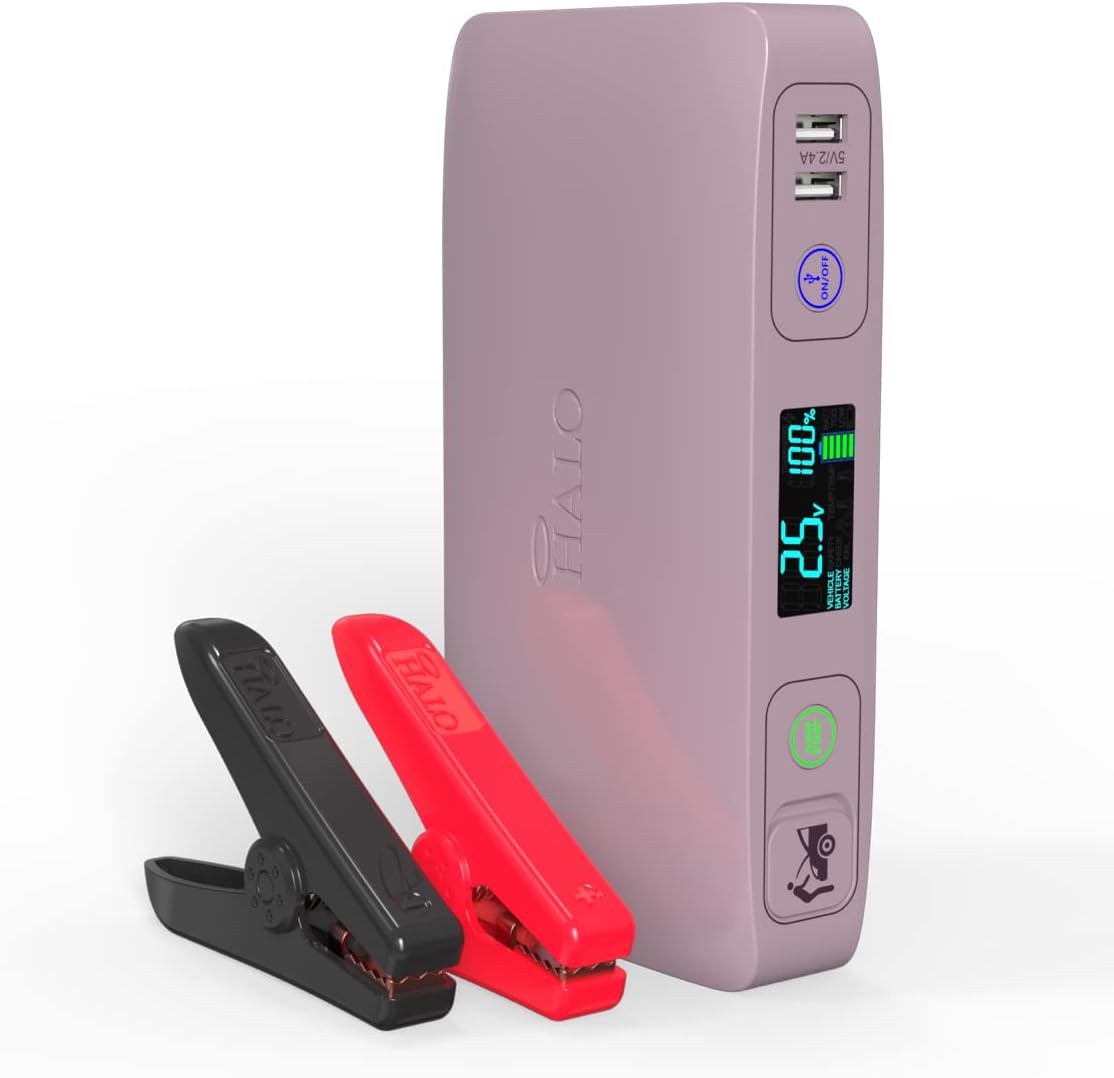 Black Portable Phone Laptop Charger Car Jump Starter with Outlet A125
