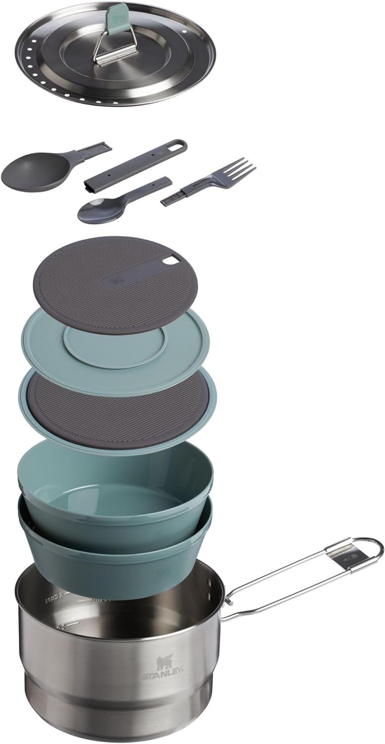 Two Bowl Prep & Cook Set 1.65 QT Shale Charcoal M861
