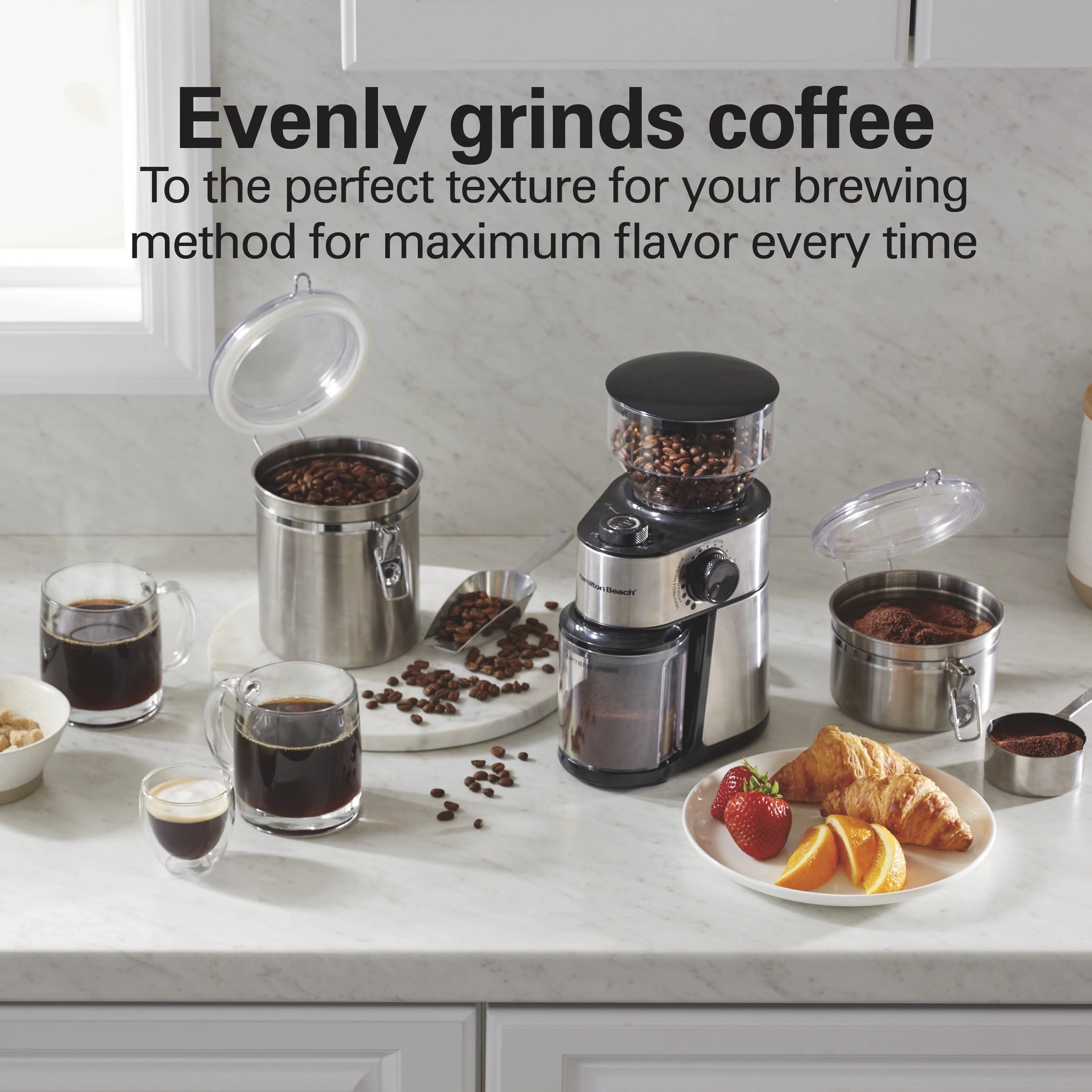 18 Grind Settings Stainless Steel Coffee Grinder A9815