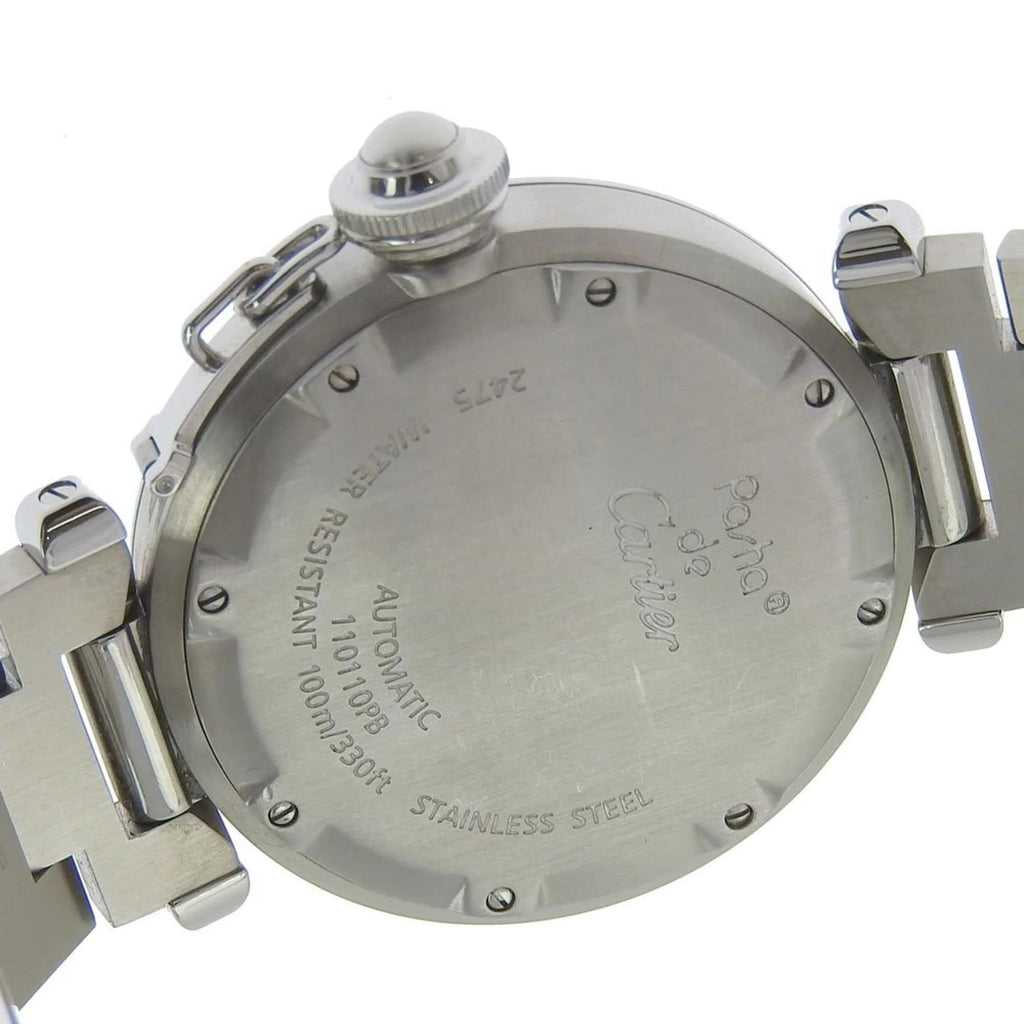 Pre-Owned Stainless Steel Automatic Men's Navy Dial Watch Z164