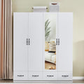 Gray Wood Armoire Wardrobe with 3 Drawers U997530