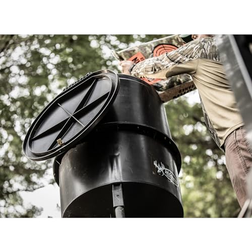 225 lb Quick-Set Game Feeder Bundle with 12V Rechargeable Battery P109