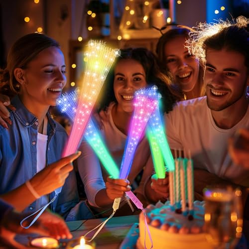 24 PCS Glow Fiber Optic Wands J871201
