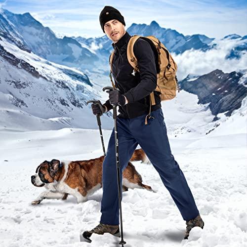 Mens Waterproof Fleece Lined Insulated Winter Hiking Pants W400