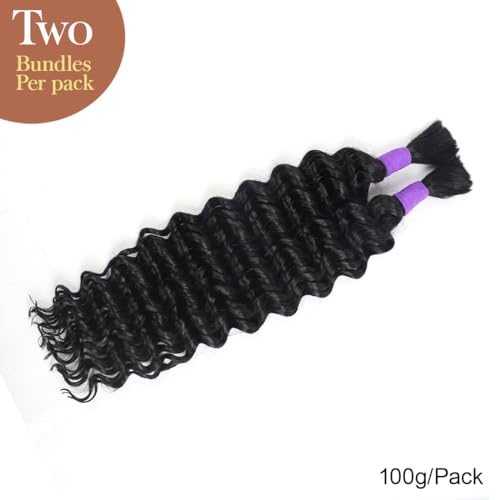 100% Unprocessed Brazilian Virgin Human Hair Extensions 100g (1Pack-2Bundles) Micro Braiding Hair F5896