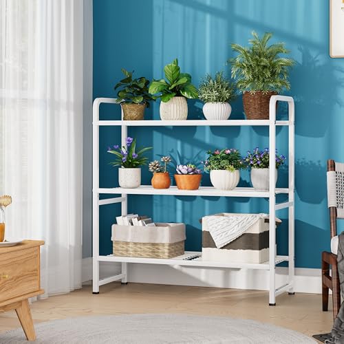 Black 30.75 Inch Heavy Duty Metal Wire 3 Tier Shelving Unit C1390