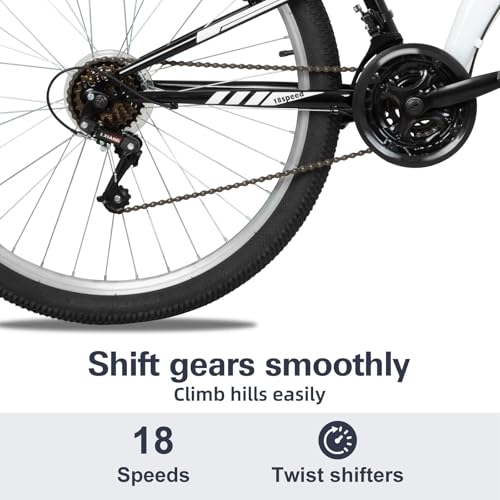 26 27.5 inch 18-Speed High-Carbon Steel Dual Full Suspension Mountain Bike B40962