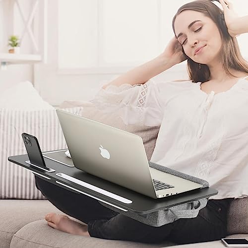 3 in 1 Foldable Adjustable Height Lap Desk with Cushion Q135