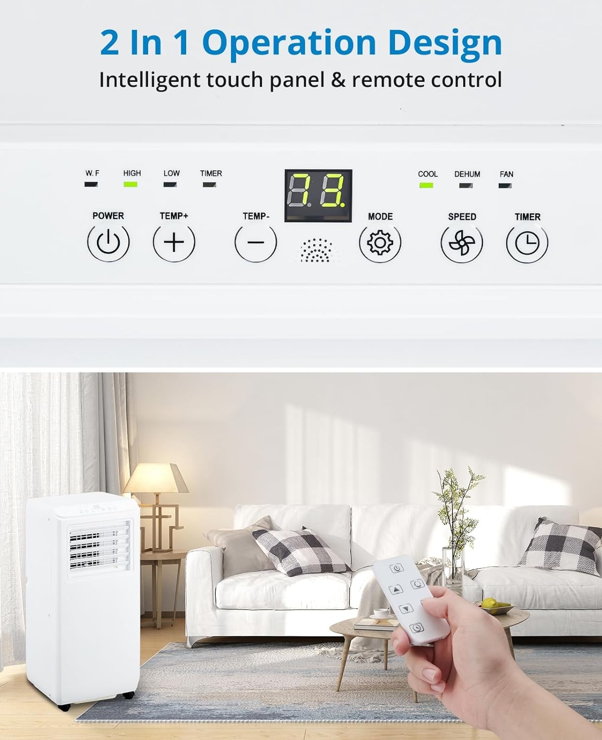 Portable Air Conditioner 10000 BTU with Remote Control V931