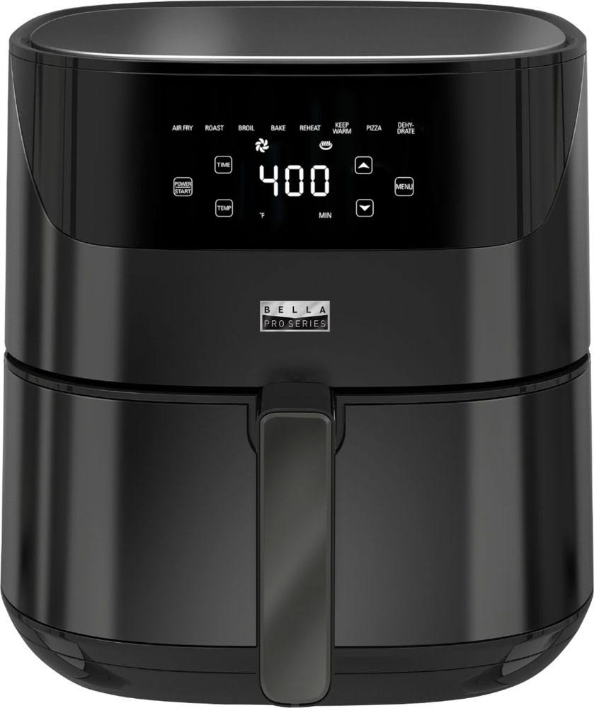 6.3-qt. Touchscreen Air Fryer - Black Stainless Steel Q45759