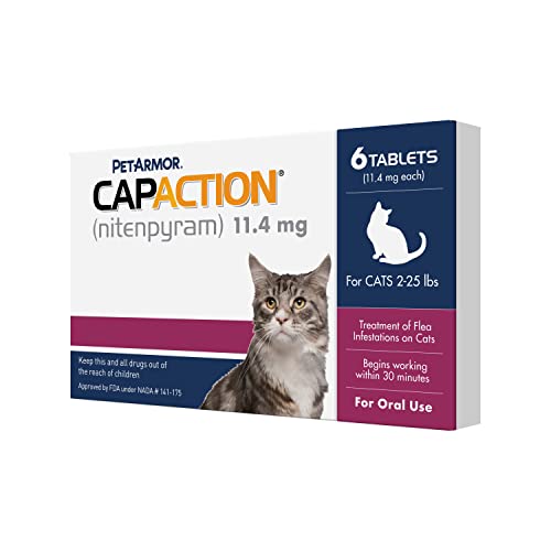 Oral Flea Treatment Tablets for Cats, 6 Doses B904