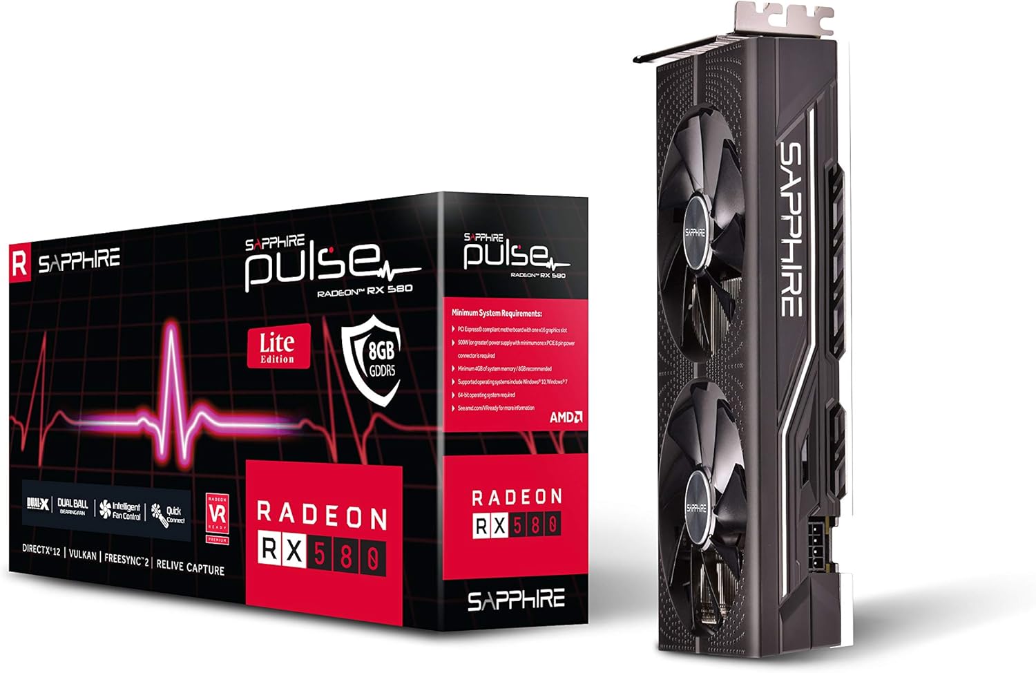 8GB GDDR5 Radeon RX 580 Graphics Card W828101