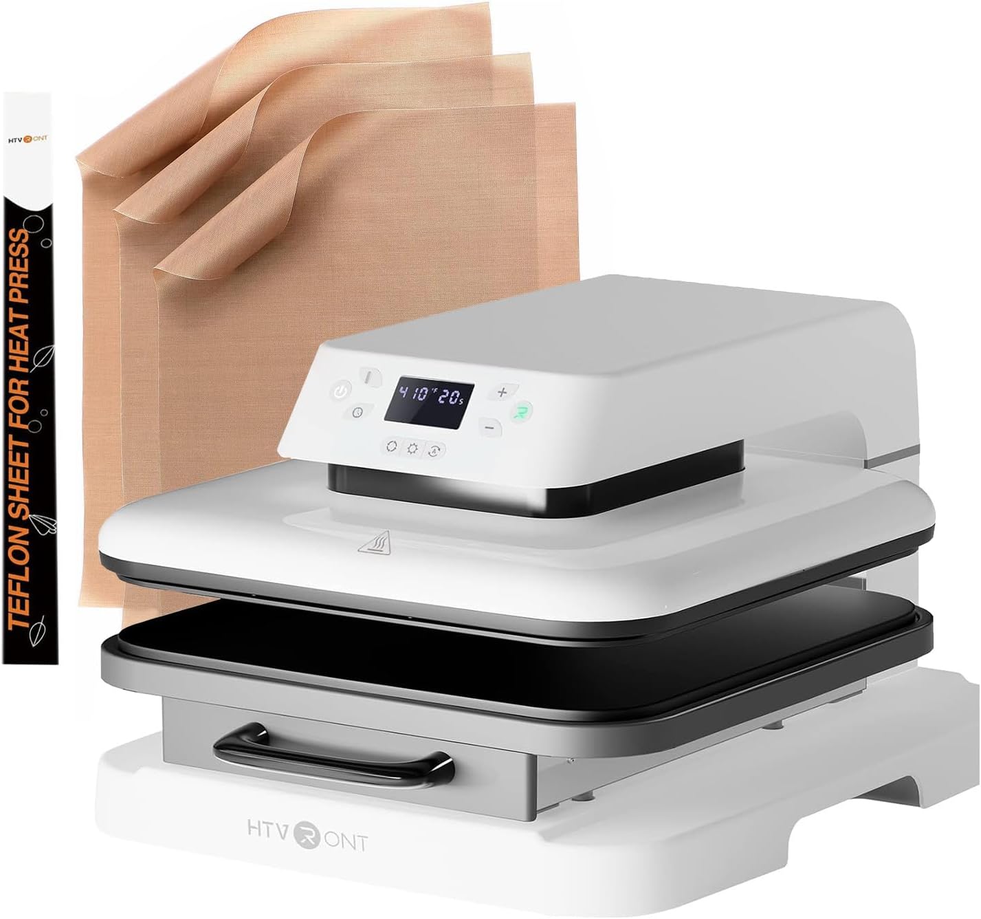 Auto Heat Press Machine 15x15 with 3Pack 12x16" Teflon Sheets Z2564