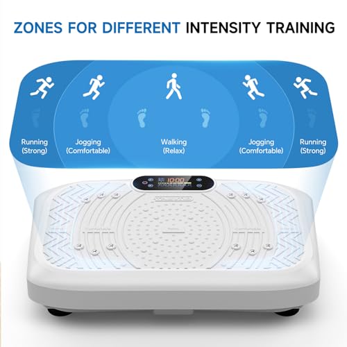 Vibration Plate Exercise Machine with 199 Adjustable Speeds, 450 Lbs Capacity N772