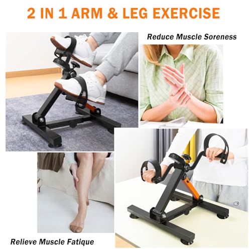 Adjustable Foldable Pedal Exerciser with Suction Cup Feet M6993