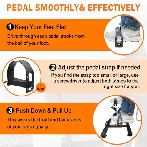 Adjustable Foldable Pedal Exerciser with Suction Cup Feet M6993