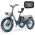 Electric Tricycle, 20" x 4" Fat Tire, 48V 500W, 7 Speed, Aluminum Frame W16241