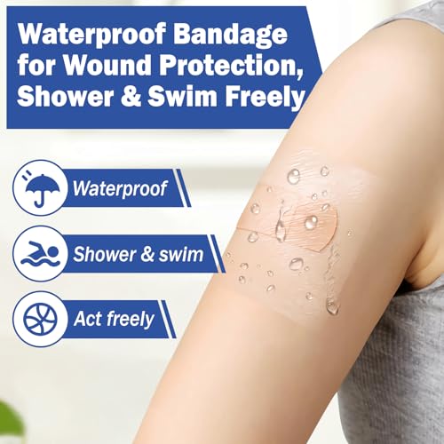 50 Pieces Waterproof Transparent Film Dressing 6 X 6" Bandages B255