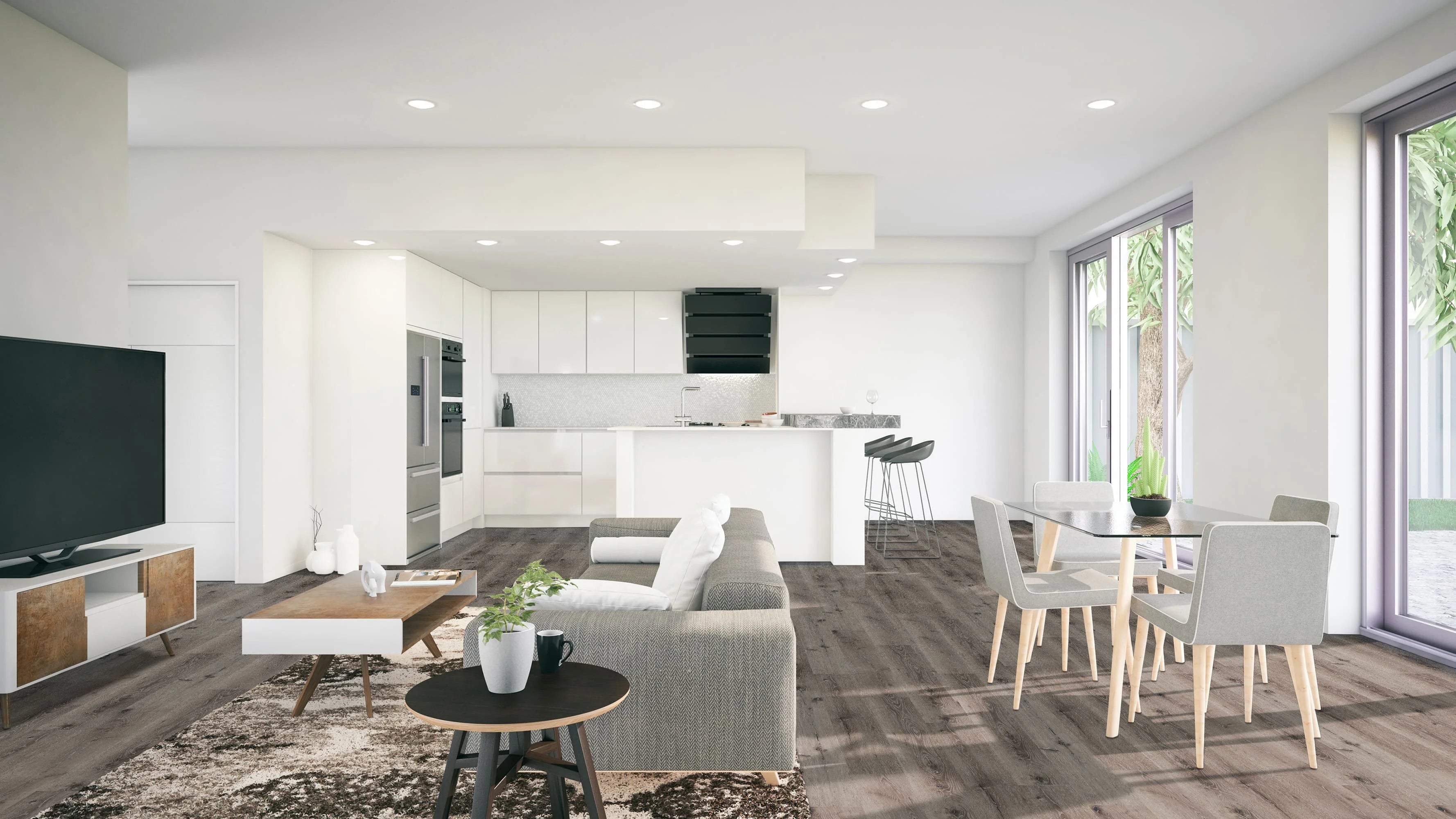 7.13 in. x 48.03 in. Rigid Core Click Lock Luxury Vinyl Plank Flooring K848826