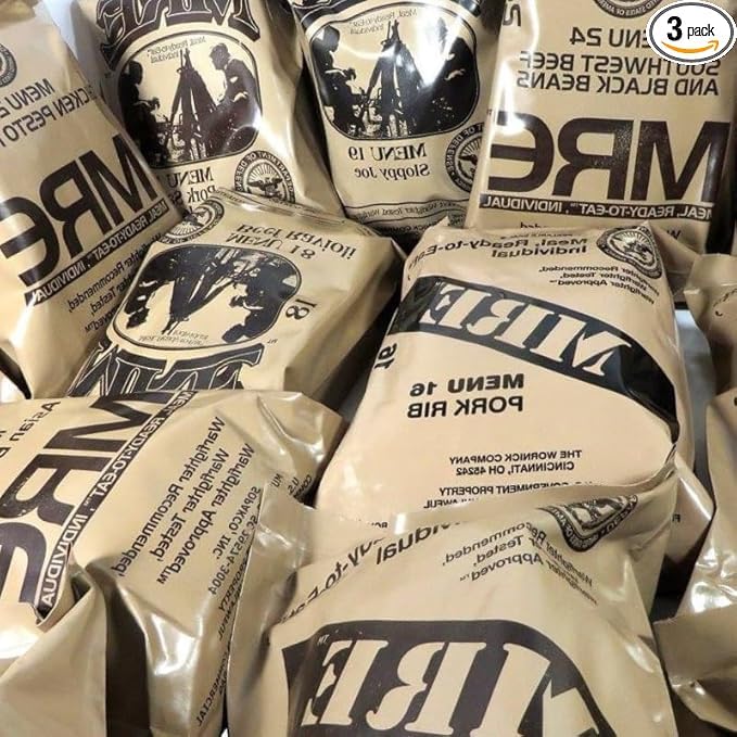 3 Pack 1250 Cal MRE Meals M51223