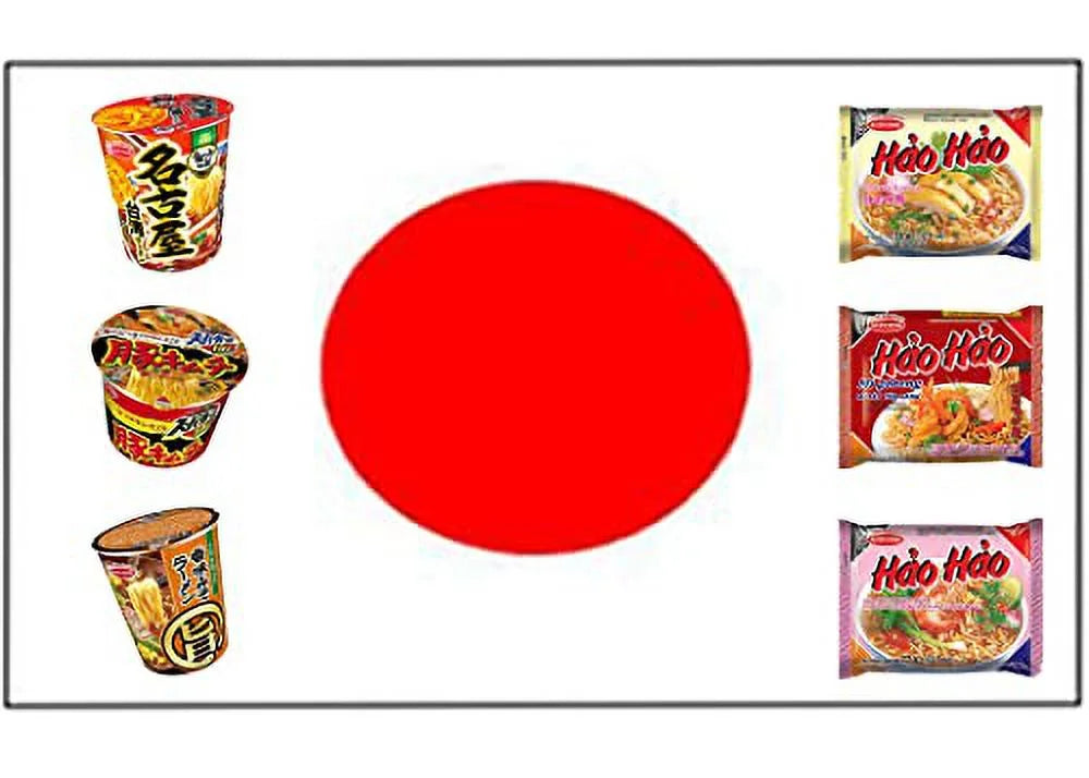 12 Pack Instant Ramen Noodle Variety Pack with Chopsticks N29490