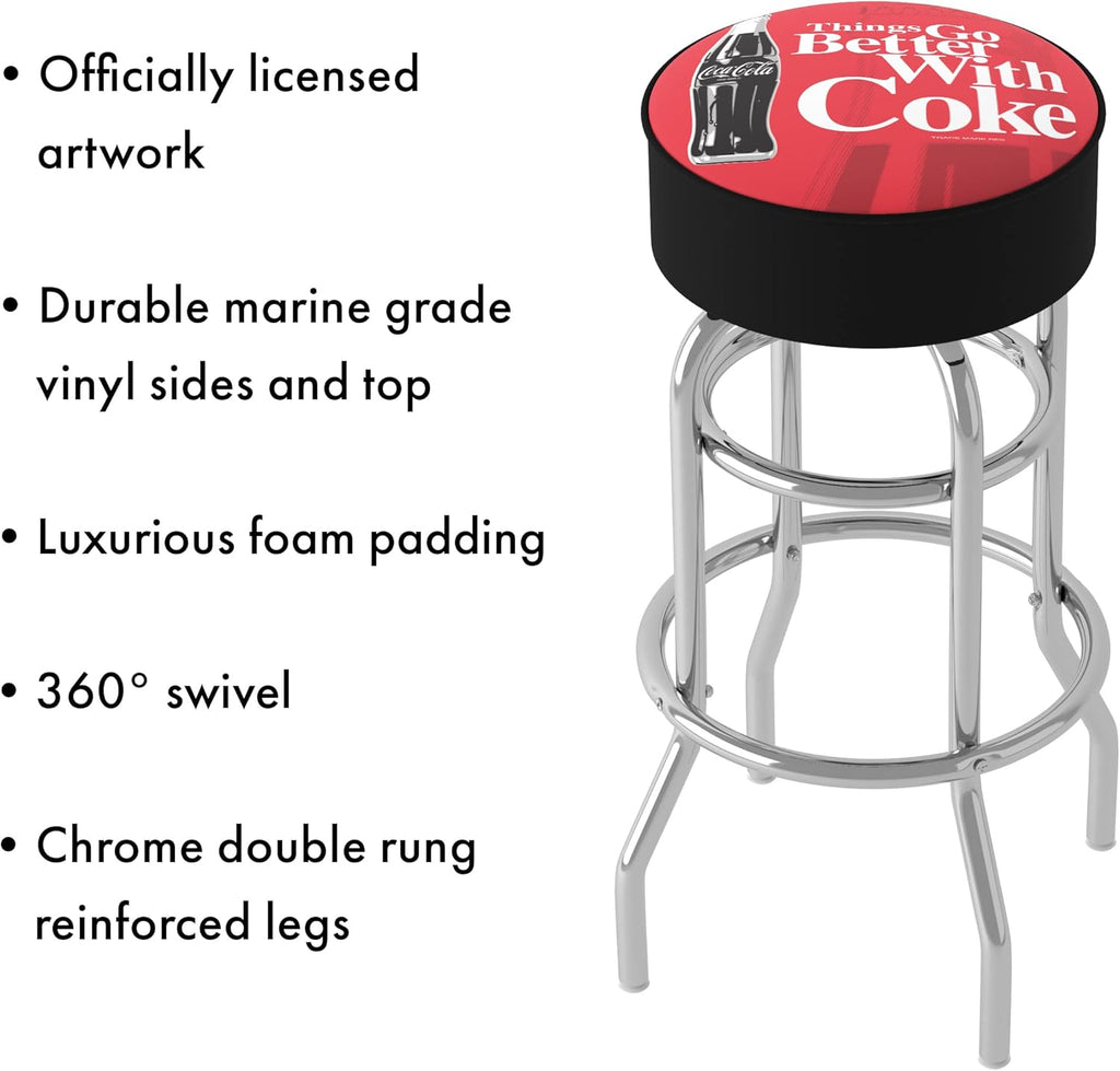 Foam Padded Seat Swivel Bar Stool R2290