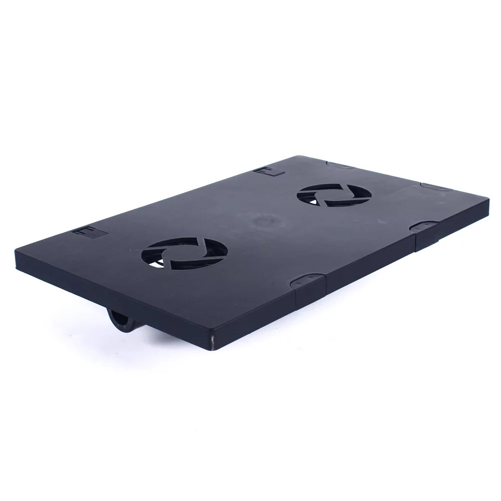 Adjustable Laptop Holder Keyboard Mount with USB Fan and Mouse Mat W683533