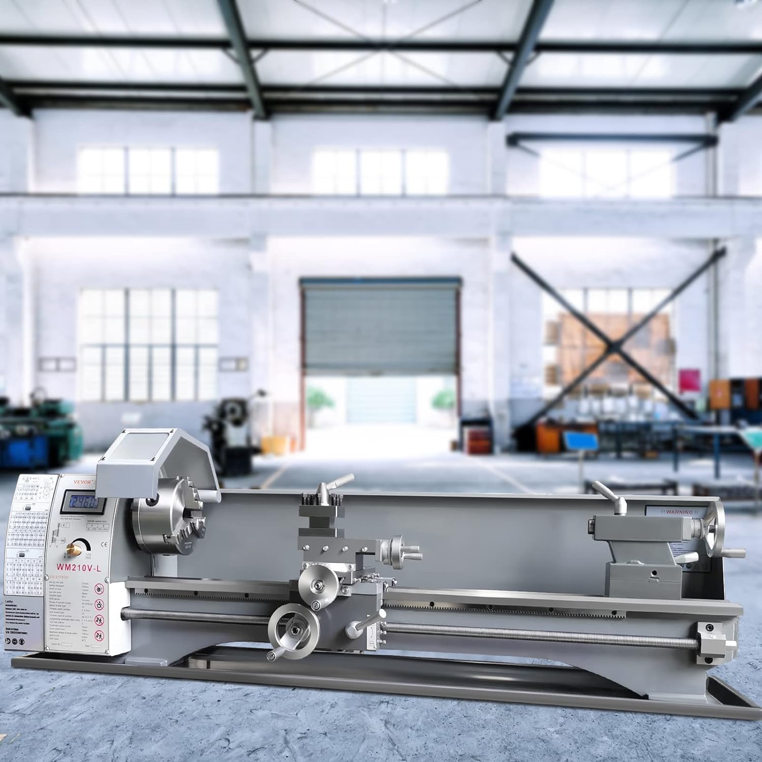 8.3'' x 29.5'' Precision Benchtop Metal Lathe with Tool Box W490