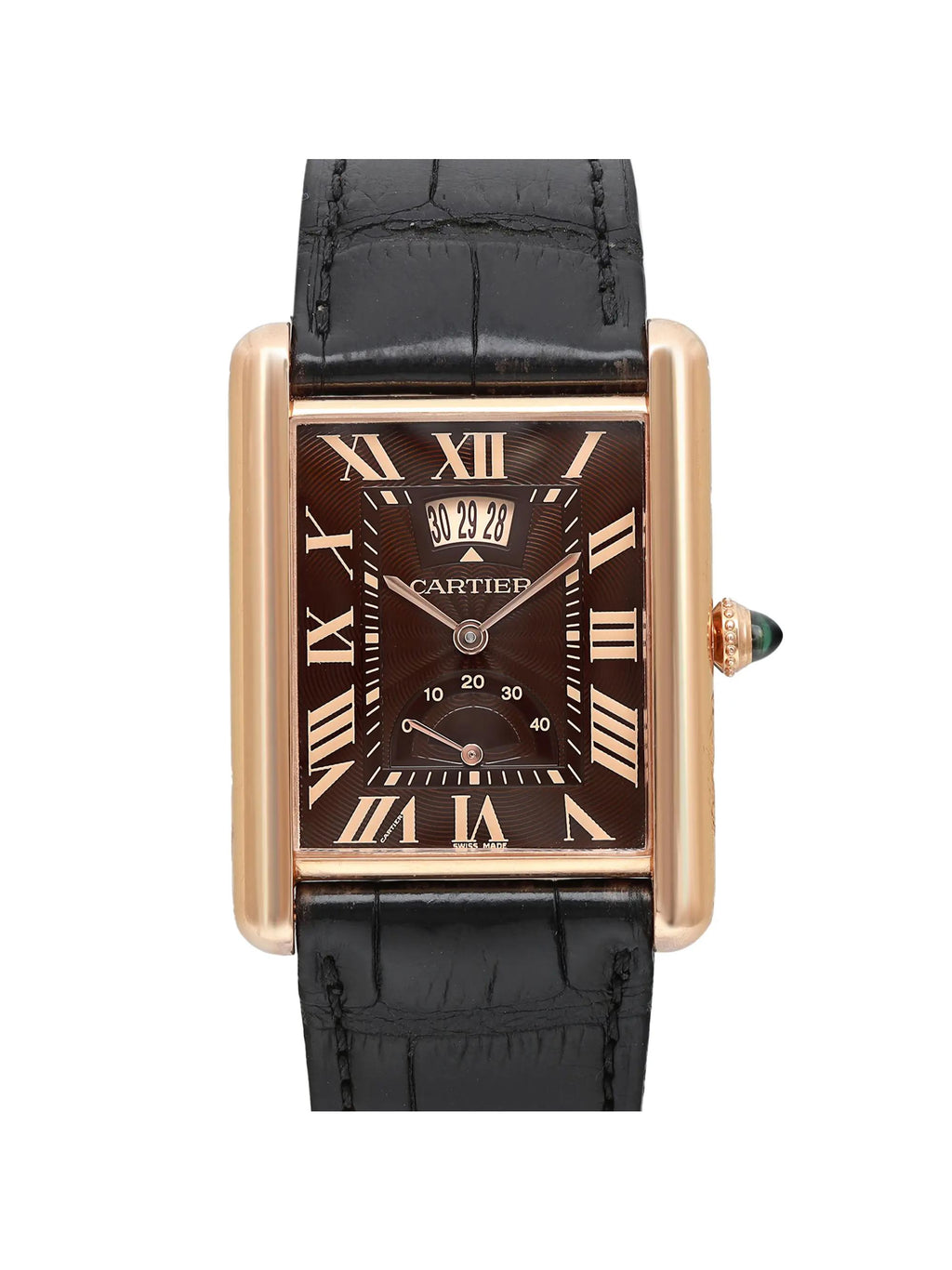 Pre-owned 18K Gold Hand Wind Mens Watch W155