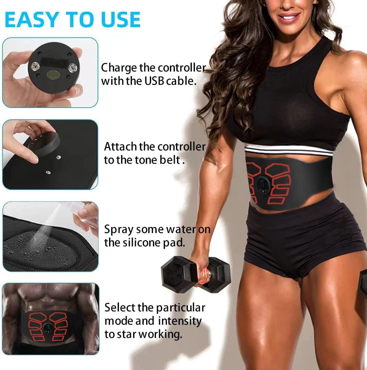 Abdominal Toning Belt Muscle Stimulator I164016