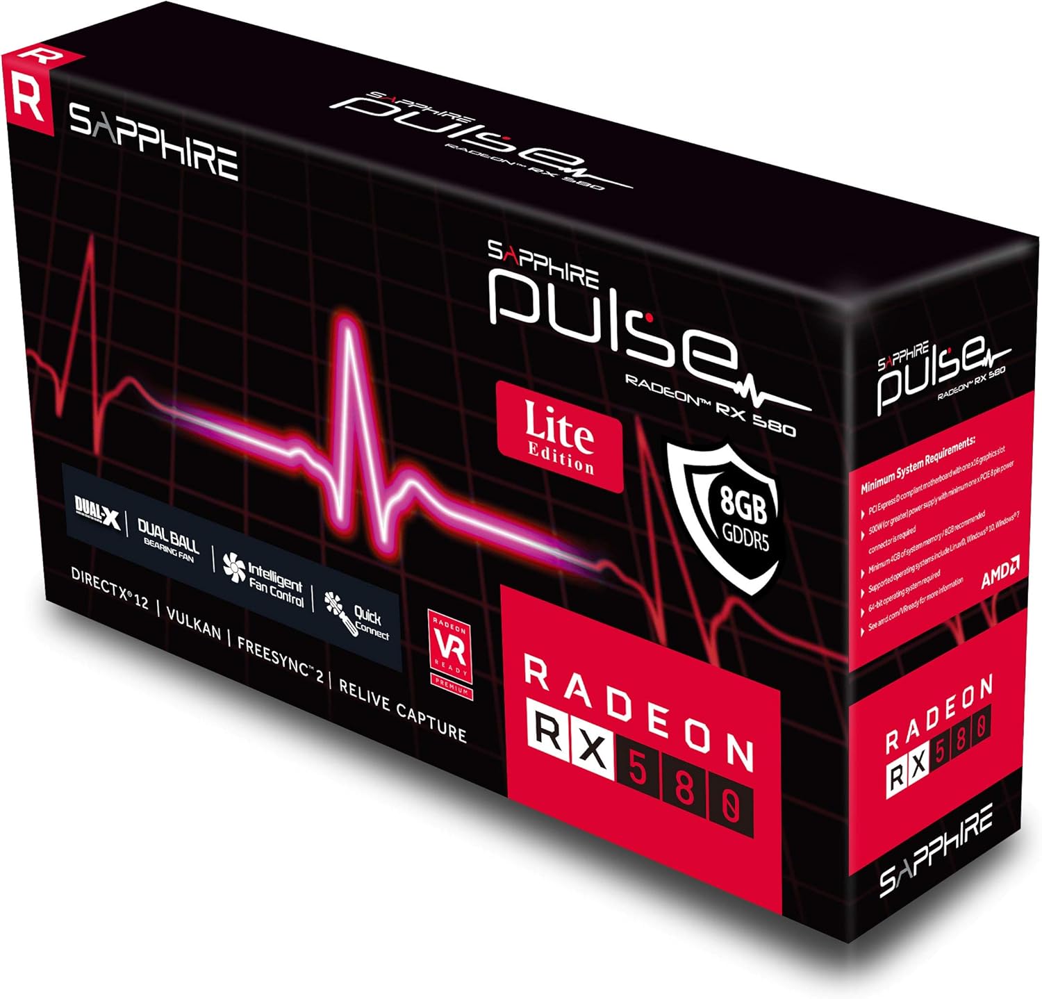 8GB GDDR5 Radeon RX 580 Graphics Card W828101