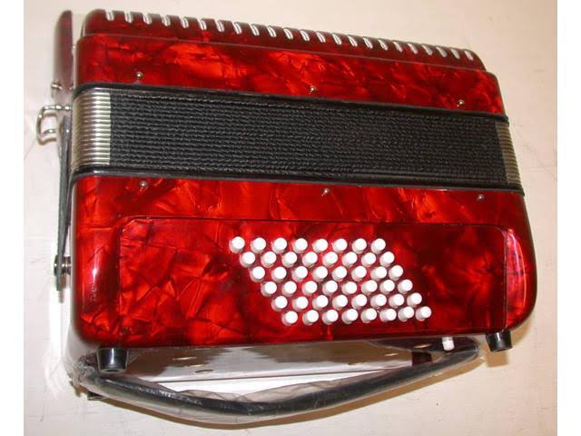 Red 48-BASS Accordion F405181